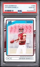 2024 Panini Donruss JAYDEN DANIELS #389 PSA 10 GEM MINT RC Rookie Card 😎