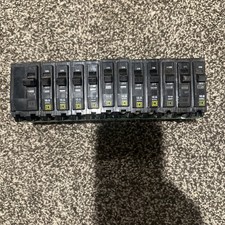 LOT OF 12 Square D QO 1 Breakers.  M4