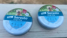 Two Seresto Flea/Tick Collars 8 Mo Protection, Large Dogs, Sealed, Genuine