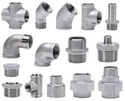 Edelstahl 316 Gewinde Fittings  Gewindefitting Reduzierstück Reduktion Bogen