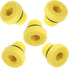 5-Pack G1/8 Hydraulic Threaded Hole Plugs Sealing Screw Caps PP Plastic Socket E