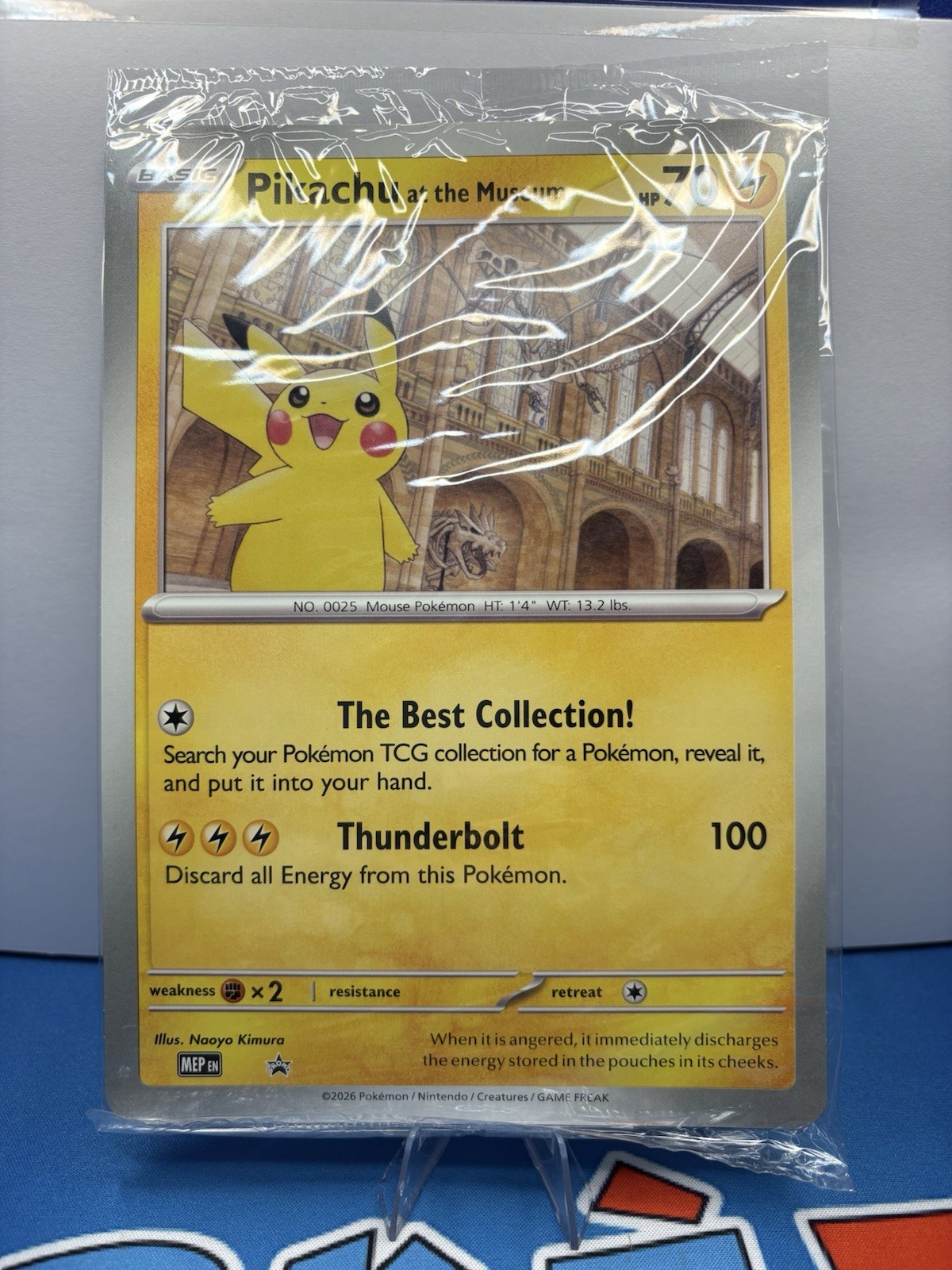 Pokémon TCG Pikachu At The Museum - Jumbo Promo Card UK Exclusive - NEW / Sealed