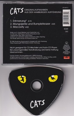 Andrew Lloyd Webber   Cats - Erinnerung - 3 Track Shape Single CD 1996