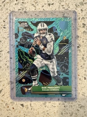 2025 Topps Chrome Cosmic- Aqua Equinox Refractor /199 Dak Prescott #25