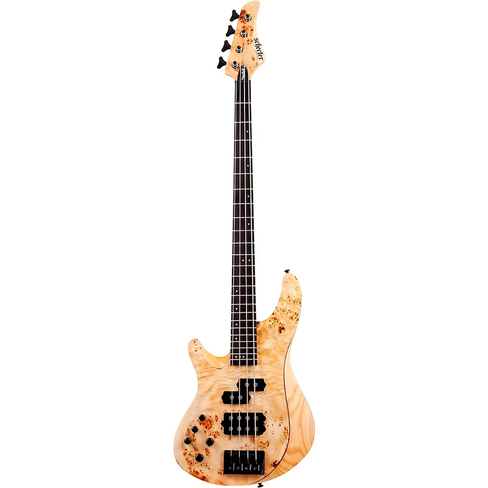 Schecter Guitar Research Reaper-4 Left-Handed Electric Bass Natural Satin - Image 3 of 4