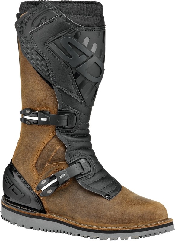 Bottes SIDI Trial Zero 2 tabac et noir pour moto de trial