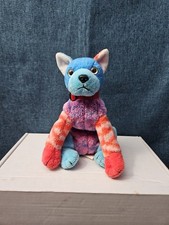 Ty Beanie Baby Hodge Podge the Dog | 2002 Tie-Dye Plush Puppy | No Hang Tag