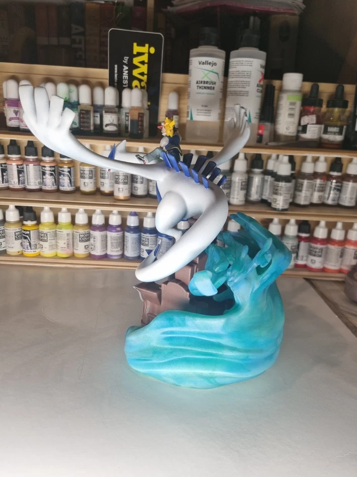 Lugia Ash E Pikachu Pokemon Resin Statue 1.6 Fan Art - Immagine 4 di 4