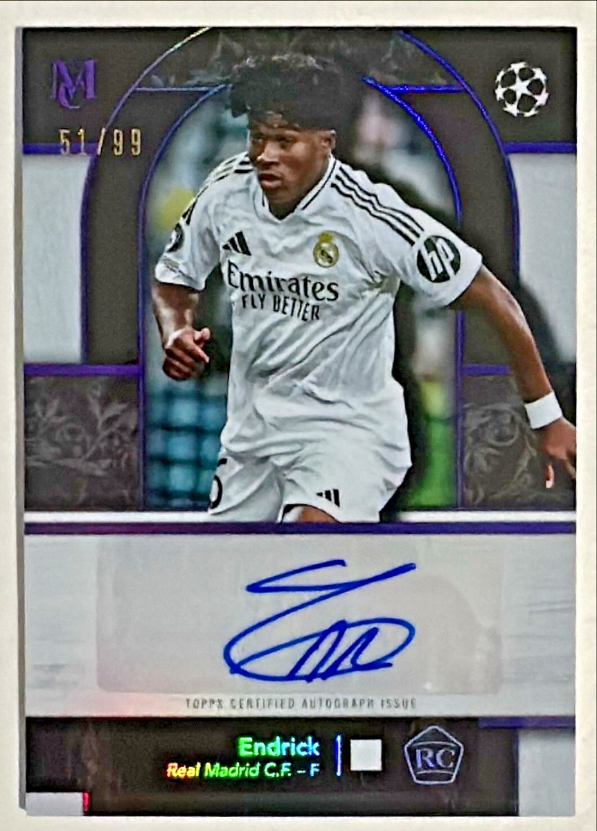 2024-25 Topps Museum Collection UEFA Endrick Auto RC 51/99