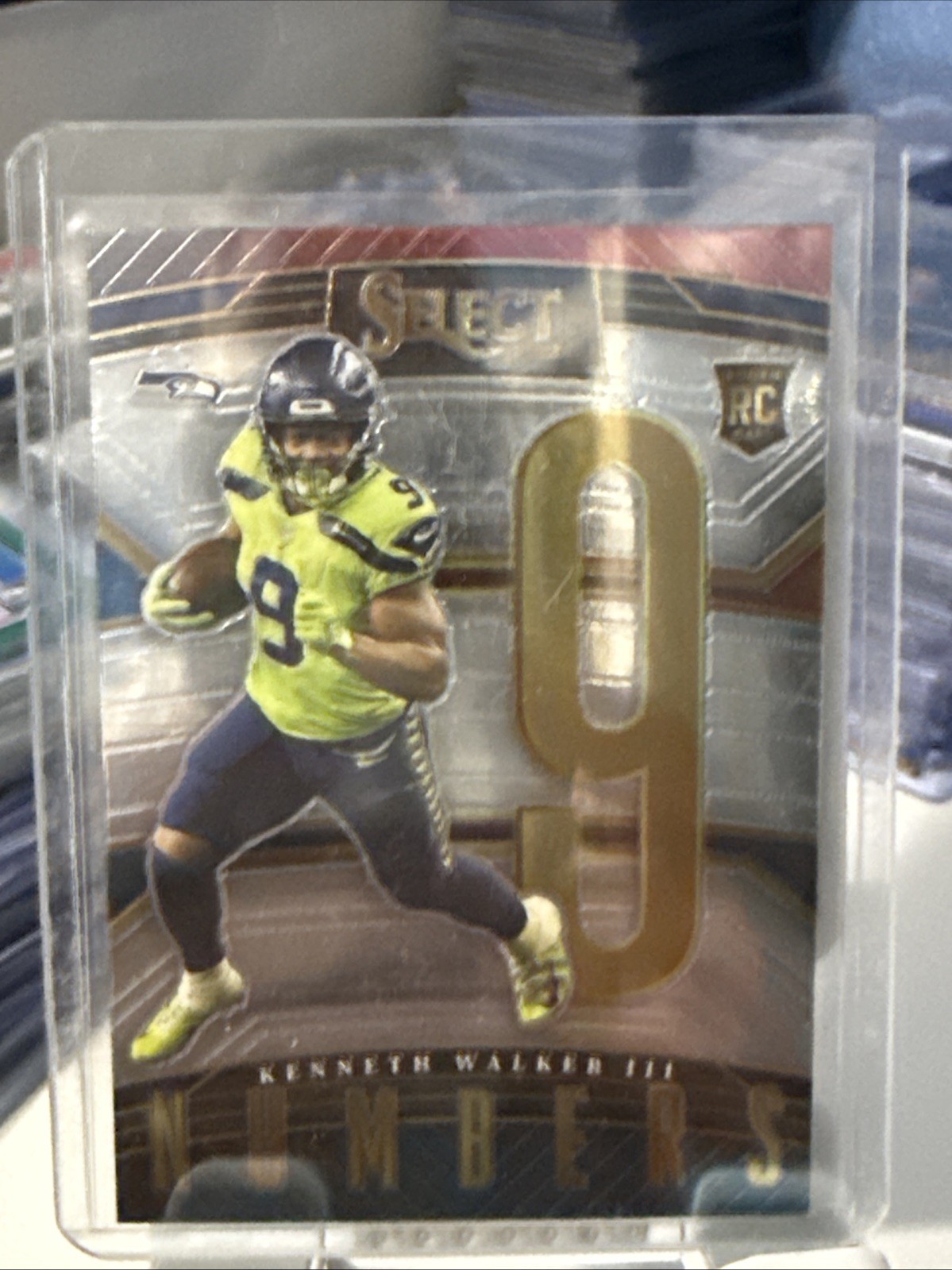 Kenneth Walker III 2022 Panini Select Numbers RC Super Bowl MVP