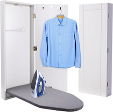 Wall-Mounted Ironing Board Cabinet, Foldable Ironing Storage Station for Home, A