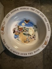 Vintage 1984 Avon Baby  s Keepsake Nursery Rhyme Ceramic Bowl Only With Box