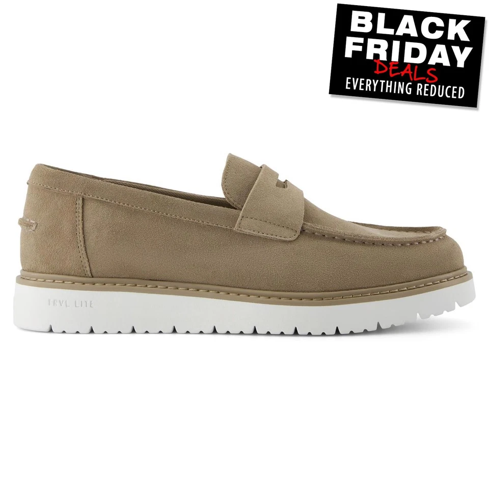 Toms Navi TRVL LITE Havana Mens Loafers Casual Slip on Beige