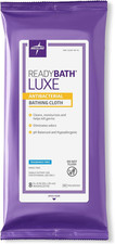 Readybath LUXE Antibacterial Extra Thick Adult Bath Wipes 8 Wipes , Unscented,