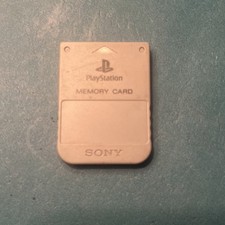 PlayStation 1 memory card used Gray