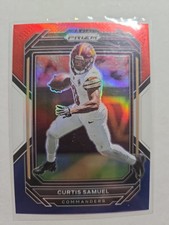 2022 Panini Prizm  Football  Red White & Blue Prizm Curtis Samuel
