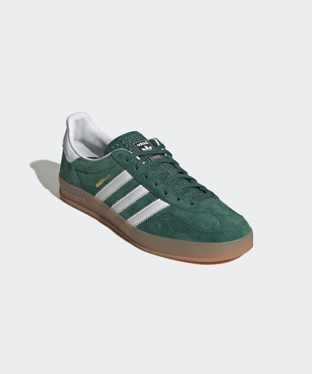 スニーカー adidas Gazelle Indoor Green IG1596 Adidas Gazelle Indoor Shoes 'Collegiate Green Gum' IG1596