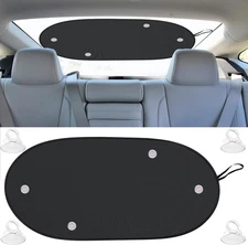 Back Window Sun Shade for Car | Rear Window Shade with 99% Sun Protection Medium