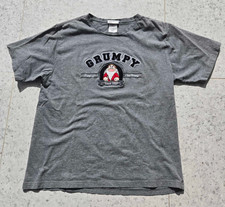 Walt Disney GRUMPY T-SHIRT Pump Up The Grump SNOW WHITE SEVEN DWARFS * LARGE
