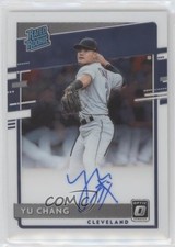 2020 Panini Donruss Optic Rated Rookie Signatures Yu Chang #RRS-YC Auto 0tw4