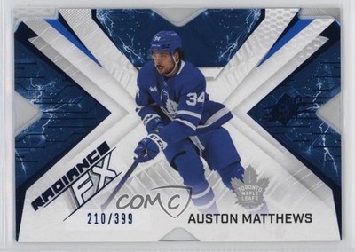2022-23 SPx Radiance F/X Blue 210/399 Auston Matthews #RFX-54 9hi