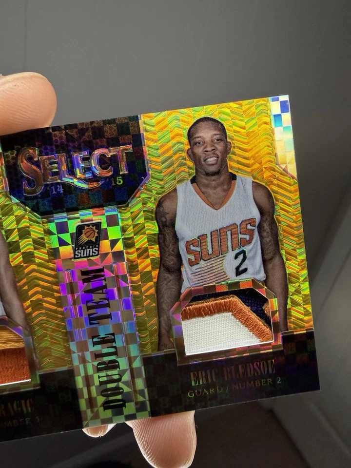Camisetas Select Double Team Game Worn 2014 #29 Eric Bledsoe Goran Dragic Gold/10 Foto 4 de 4