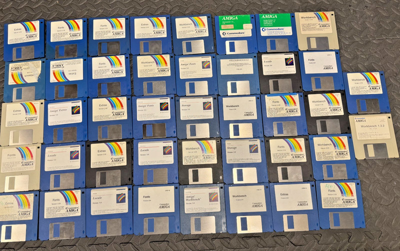 Huge Job Lot of 42 Amiga Workbench Disks
