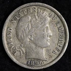 1896-P Barber Dime — photo from another recent sale