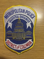 OLD WASHINGTON DC DISTRICT OF COLUMBIA METROPOLITAN POLICE PATCH-Historical Memo