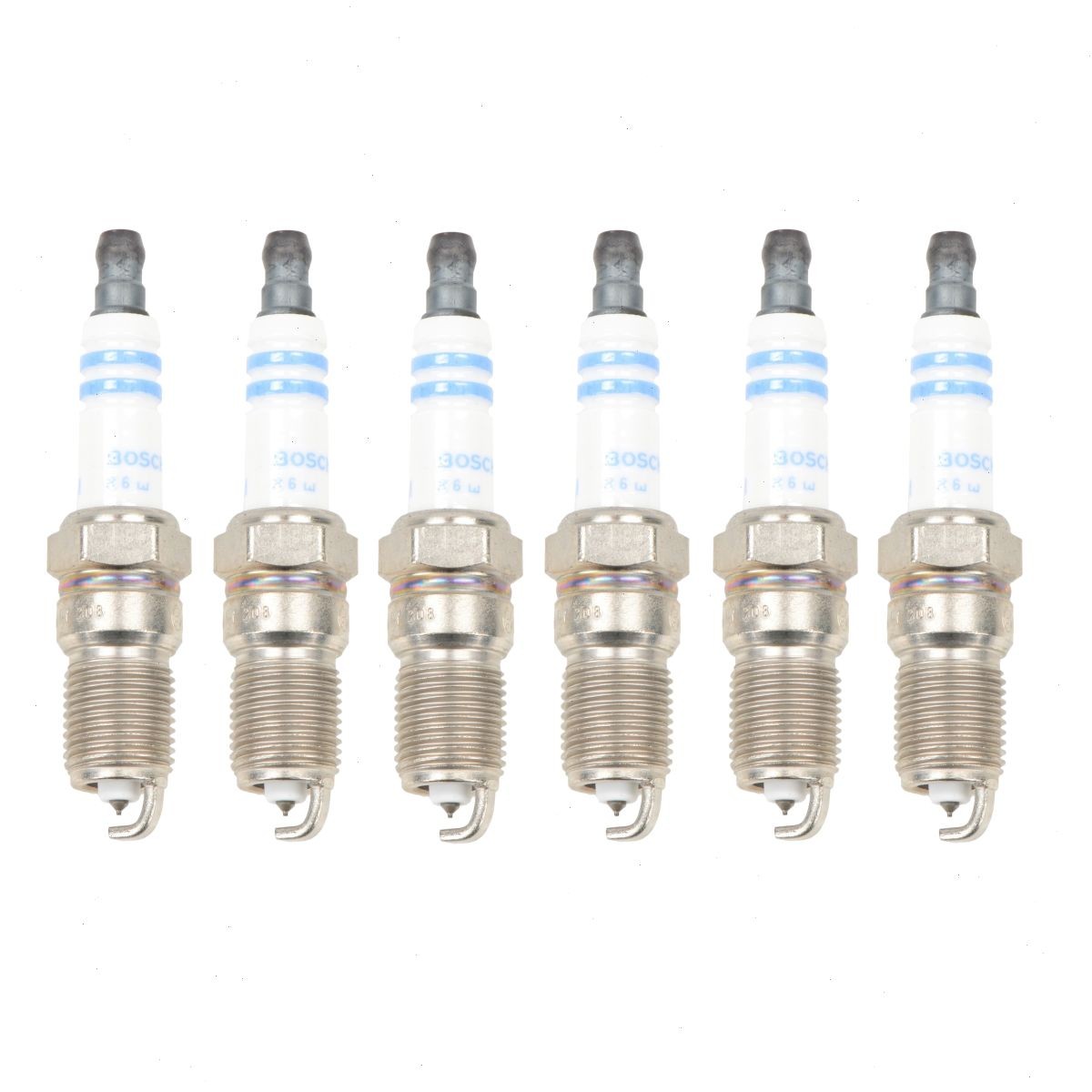 6 pc Bosch Double Platinum Spark Plugs for 1996-2014 GMC Savana 1500 4.3L V6 os