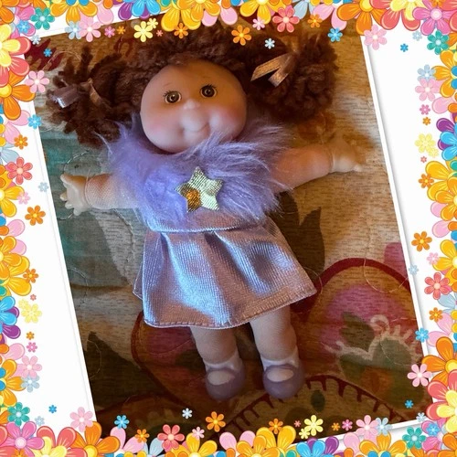 1995 Vintage Cabbage Patch Kids Soft Body Mini Figure Original ballerina outfit