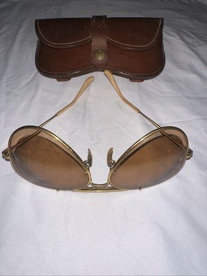 Vintage 1937- 1987 Ray Ban  The General B L USA Aviator With Case