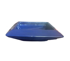 Haeger Floral Pottery Planter Blue 7" Vintage