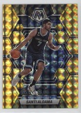 2022-23 Panini Mosaic Reactive Yellow Mosaic Prizm Santi Aldama #109 0ge4