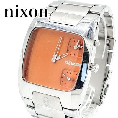NIXON ニクソン バンクス 腕時計 クロノグラフ THE BANKS NIXON THE BANKS Chronograph Orange Dial 38mm Stainless Steel