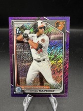 2024 Bowman Chrome #BCP-229 Stiven Martinez Purple Shimmer Refractors #/250