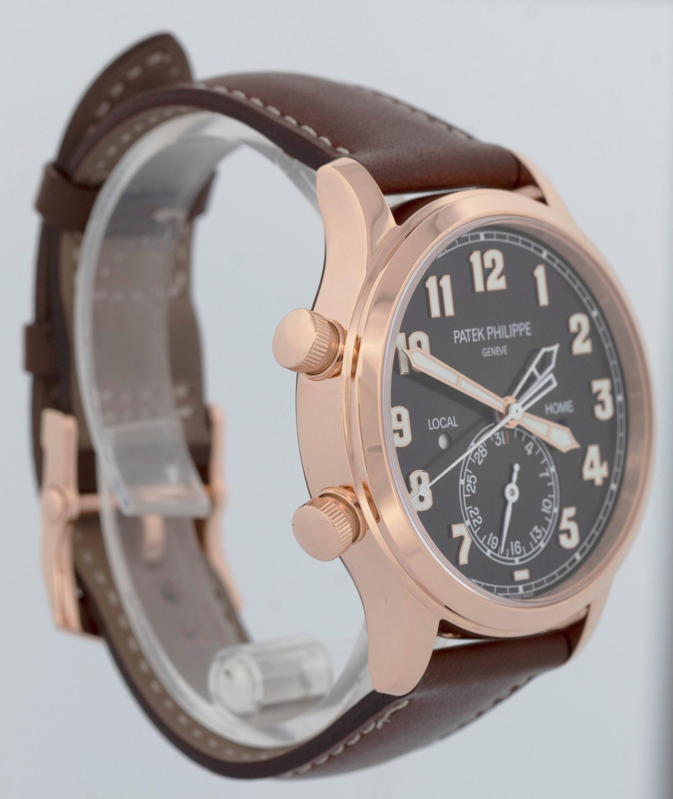 PAPERS Patek Philippe Calatrava Pilot Travel Time 18K GOLD 42mm 5524R Watch BOX image 4