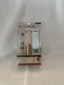 Nu Razor Finishing Touch 18k Gold Plated with Built-In Light Rechargeable