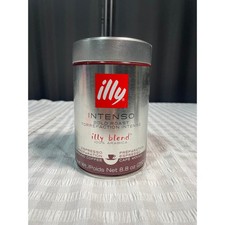 Illy Intenso Bold Roast Ground Coffee 100 Arabica Espresso 8.8 oz Tin Italy