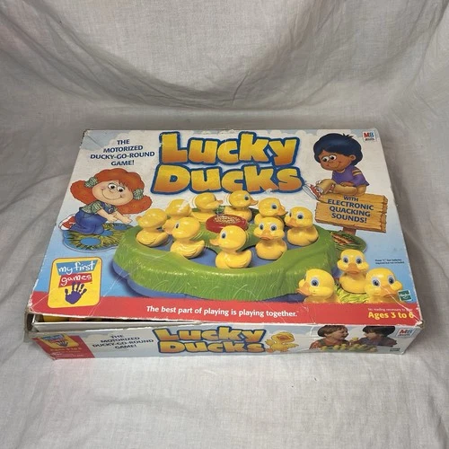 Vintage 1994 Lucky Ducks Kids Electronic Game Milton Bradley Tested And Working
