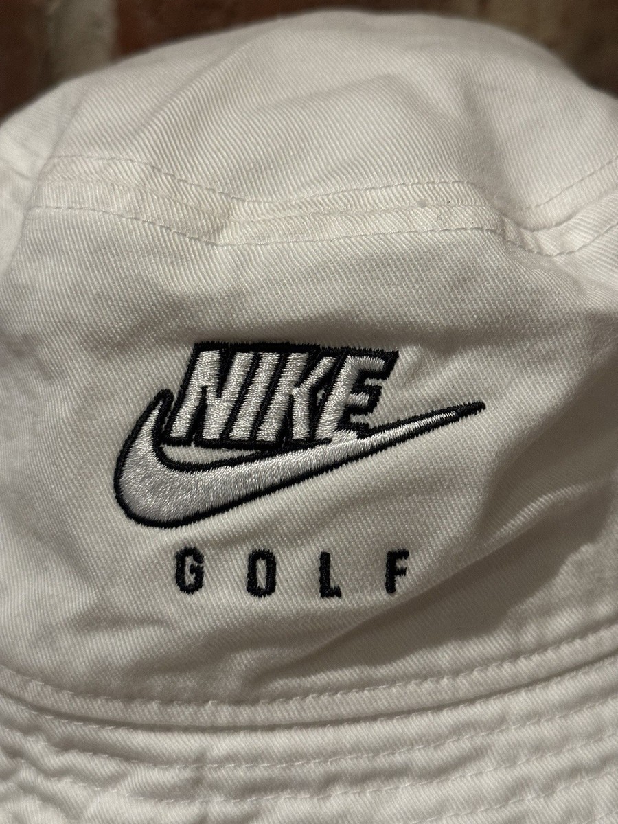New S Nike Golf Apex Sportswear Bucket Hat Embroidered Logo White