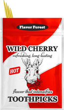Wild Cherry Flavored Hot Cinnamon Toothpicks - 100Ct