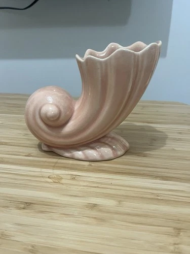 Hull Cornucopia Pink Vase #203 Vintage