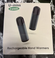 U- MISS 2 Pack rechargeable hand warmers NIB