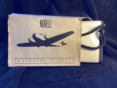 RARE NORELL Beige Vinyl Travel Case VINTAGE
