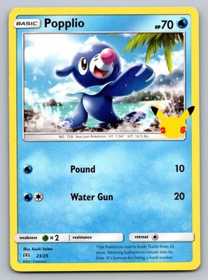 Popplio 023/025 Promo McDonald's 25th Anniversary Promos Pokemon MP