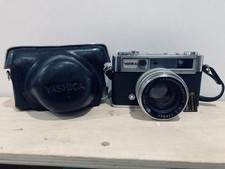 Yashica Lynx 14 Rangefinder Camera With 45mm f/1.4 Lens Leather Case Untested