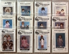 Lot of 12 Unused Doll Emporium Doll Clothes Patterns, Assorted Sizes