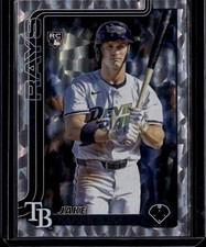 Jake Mangum 2025 Topps Update Tampa Bay Rays Rookie Diamante Foil