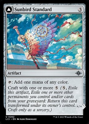 [MTG] Sunbird Standard // Sunbird Effigy (Foil) (0262) (LCI) LP-HP
